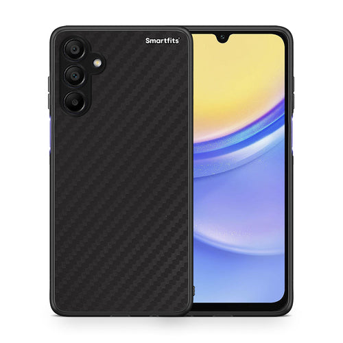 Θήκη Samsung A15 5G Carbon Black από τη Smartfits με σχέδιο στο πίσω μέρος και μαύρο περίβλημα | Samsung A15 5G Carbon Black case with colorful back and black bezels