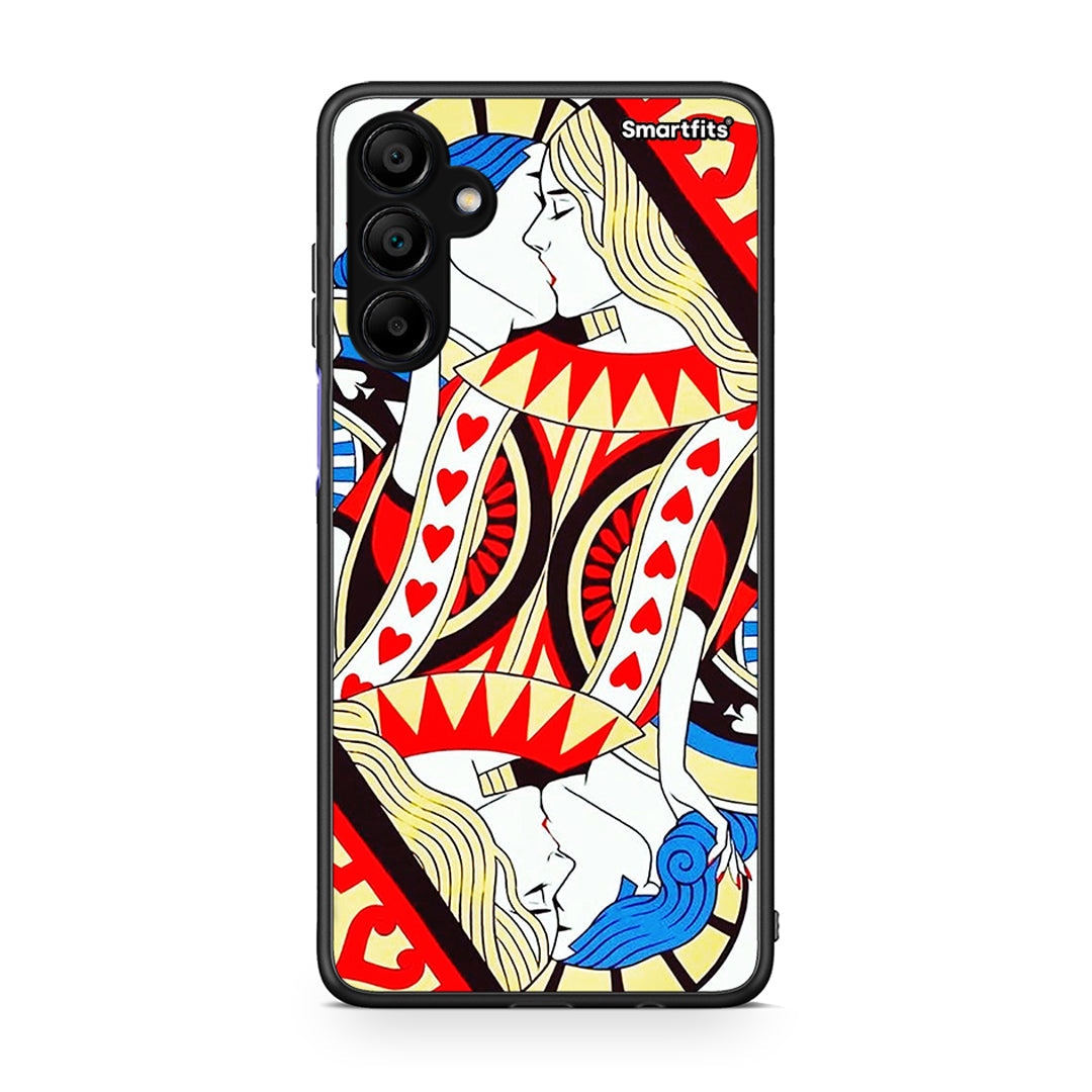 Samsung A15 5G Card Love θήκη από τη Smartfits με σχέδιο στο πίσω μέρος και μαύρο περίβλημα | Smartphone case with colorful back and black bezels by Smartfits