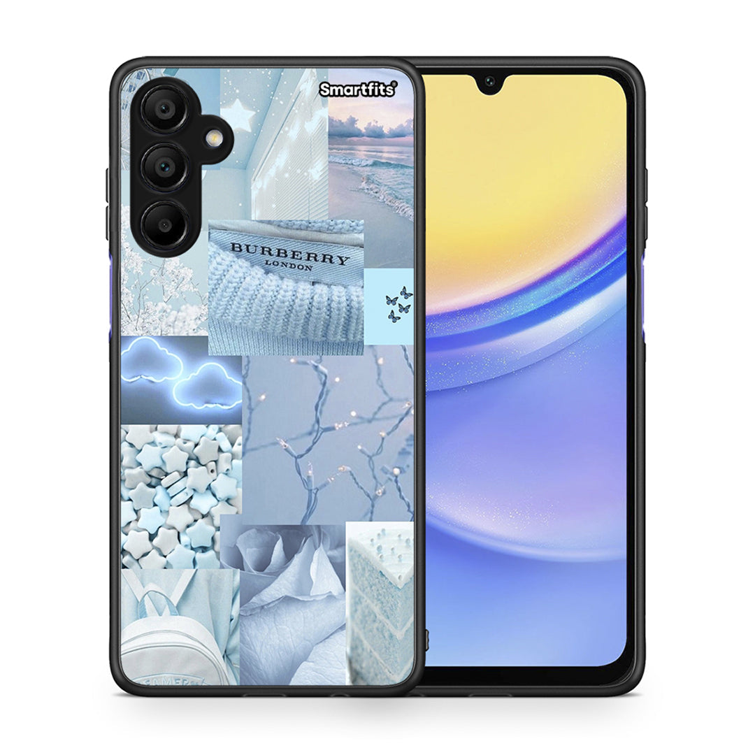 Θήκη Samsung A15 5G Ciel Aesthetic Collage από τη Smartfits με σχέδιο στο πίσω μέρος και μαύρο περίβλημα | Samsung A15 5G Ciel Aesthetic Collage case with colorful back and black bezels