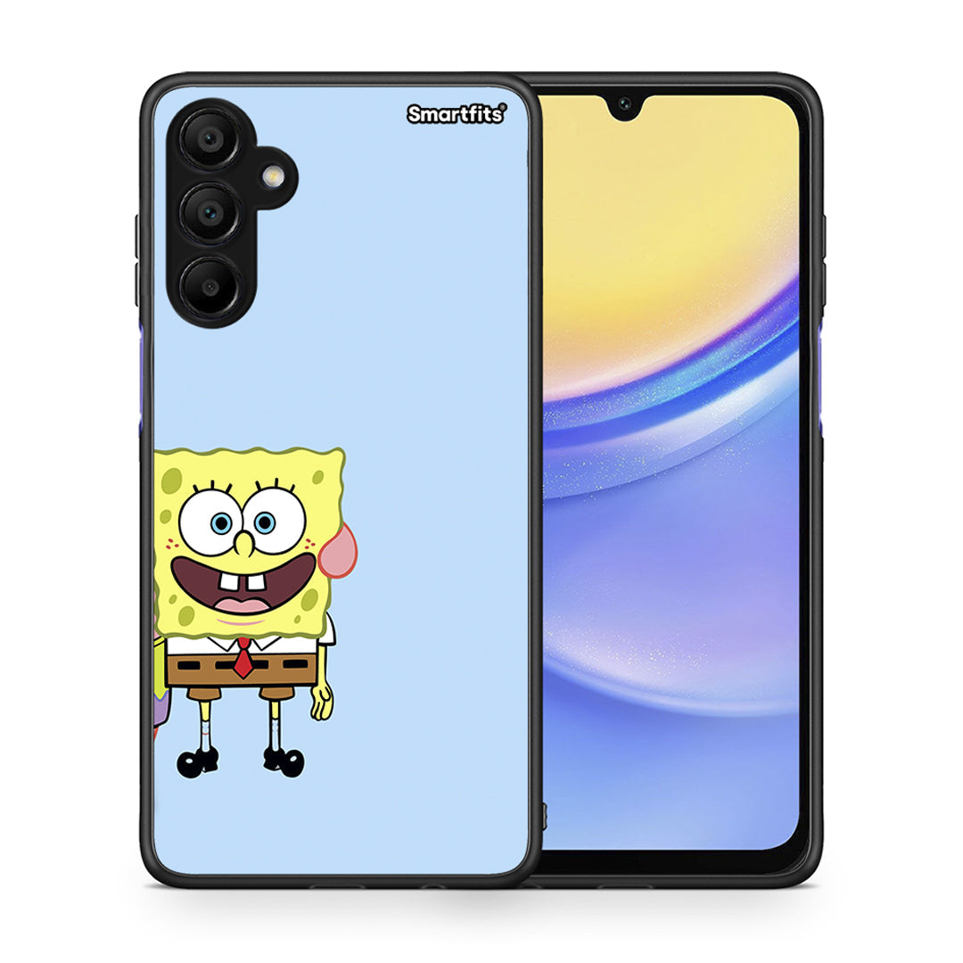 Θήκη Samsung A15 5G Friends Bob από τη Smartfits με σχέδιο στο πίσω μέρος και μαύρο περίβλημα | Samsung A15 5G Friends Bob case with colorful back and black bezels