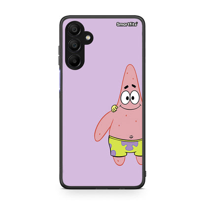 Samsung A15 5G Friends Patrick θήκη από τη Smartfits με σχέδιο στο πίσω μέρος και μαύρο περίβλημα | Smartphone case with colorful back and black bezels by Smartfits