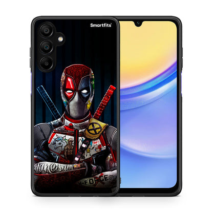 Θήκη Samsung A15 5G Funny Guy από τη Smartfits με σχέδιο στο πίσω μέρος και μαύρο περίβλημα | Samsung A15 5G Funny Guy case with colorful back and black bezels