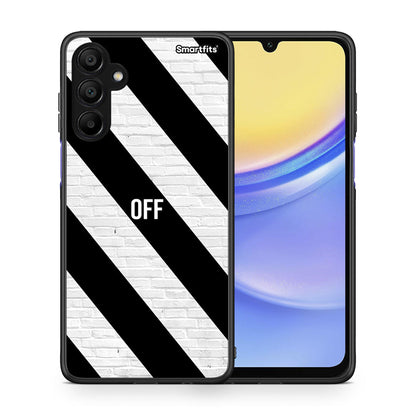 Θήκη Samsung A15 5G Get Off από τη Smartfits με σχέδιο στο πίσω μέρος και μαύρο περίβλημα | Samsung A15 5G Get Off case with colorful back and black bezels