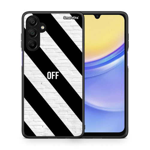 Θήκη Samsung A15 5G Get Off από τη Smartfits με σχέδιο στο πίσω μέρος και μαύρο περίβλημα | Samsung A15 5G Get Off case with colorful back and black bezels