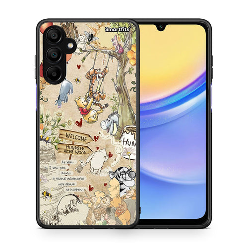 Θήκη Samsung A15 5G Happy Friends από τη Smartfits με σχέδιο στο πίσω μέρος και μαύρο περίβλημα | Samsung A15 5G Happy Friends case with colorful back and black bezels