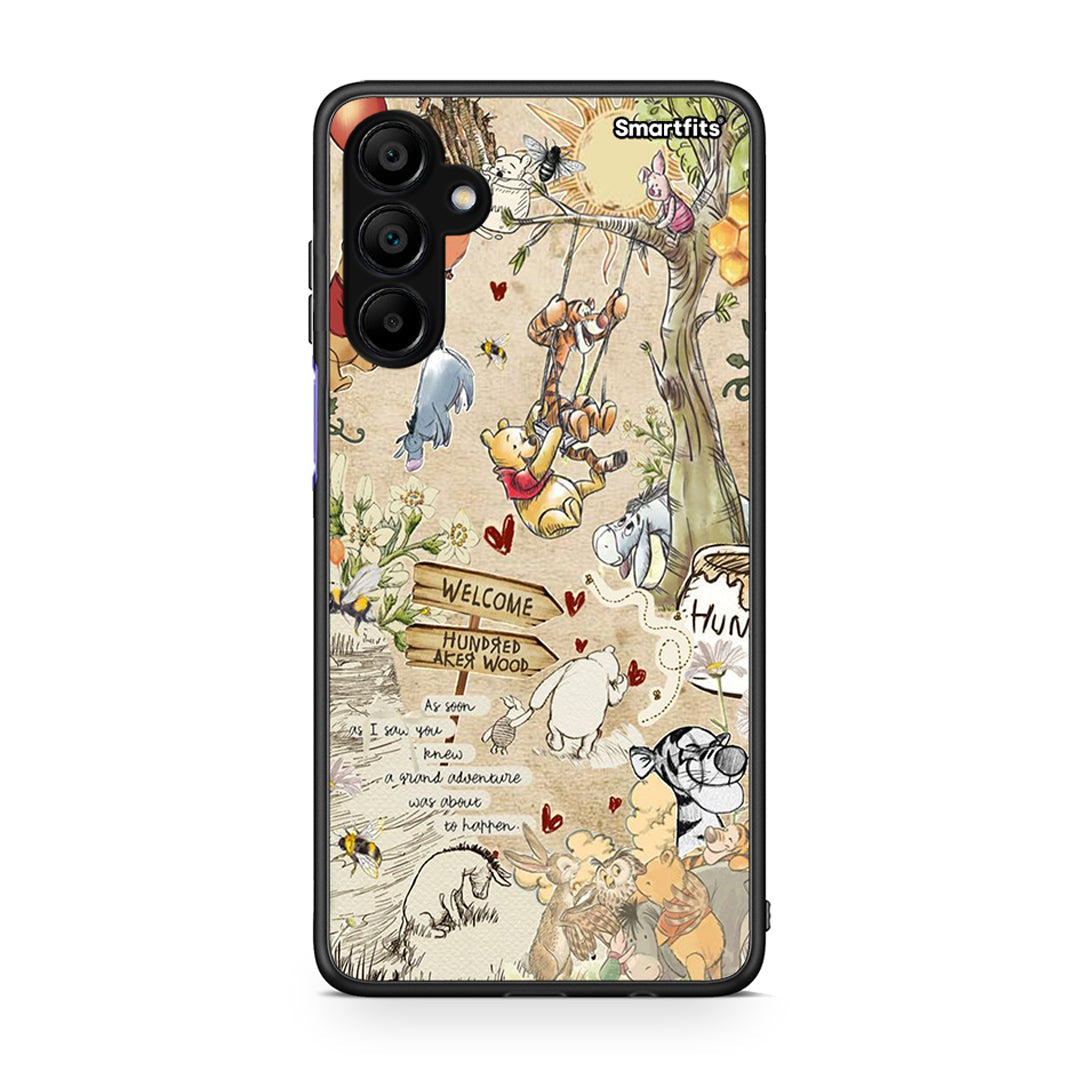 Samsung A15 5G Happy Friends θήκη από τη Smartfits με σχέδιο στο πίσω μέρος και μαύρο περίβλημα | Smartphone case with colorful back and black bezels by Smartfits