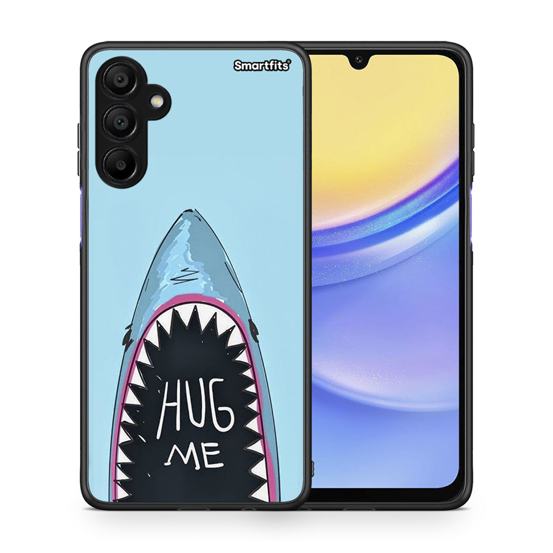 Θήκη Samsung A15 5G Hug Me από τη Smartfits με σχέδιο στο πίσω μέρος και μαύρο περίβλημα | Samsung A15 5G Hug Me case with colorful back and black bezels