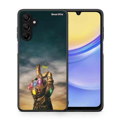 Θήκη Samsung A15 5G Infinity Snap από τη Smartfits με σχέδιο στο πίσω μέρος και μαύρο περίβλημα | Samsung A15 5G Infinity Snap case with colorful back and black bezels