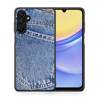 Thumbnail for Θήκη Samsung Galaxy A15 5G Jeans Pocket από τη Smartfits με σχέδιο στο πίσω μέρος και μαύρο περίβλημα | Samsung Galaxy A15 5G Jeans Pocket case with colorful back and black bezels