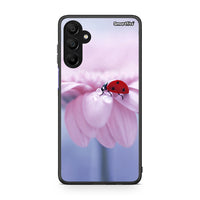 Thumbnail for Samsung Galaxy A15 5G Ladybug Flower θήκη από τη Smartfits με σχέδιο στο πίσω μέρος και μαύρο περίβλημα | Smartphone case with colorful back and black bezels by Smartfits