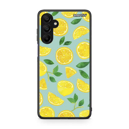 Samsung A15 5G Lemons θήκη από τη Smartfits με σχέδιο στο πίσω μέρος και μαύρο περίβλημα | Smartphone case with colorful back and black bezels by Smartfits