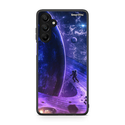 Samsung A15 5G Lost Astronaut θήκη από τη Smartfits με σχέδιο στο πίσω μέρος και μαύρο περίβλημα | Smartphone case with colorful back and black bezels by Smartfits