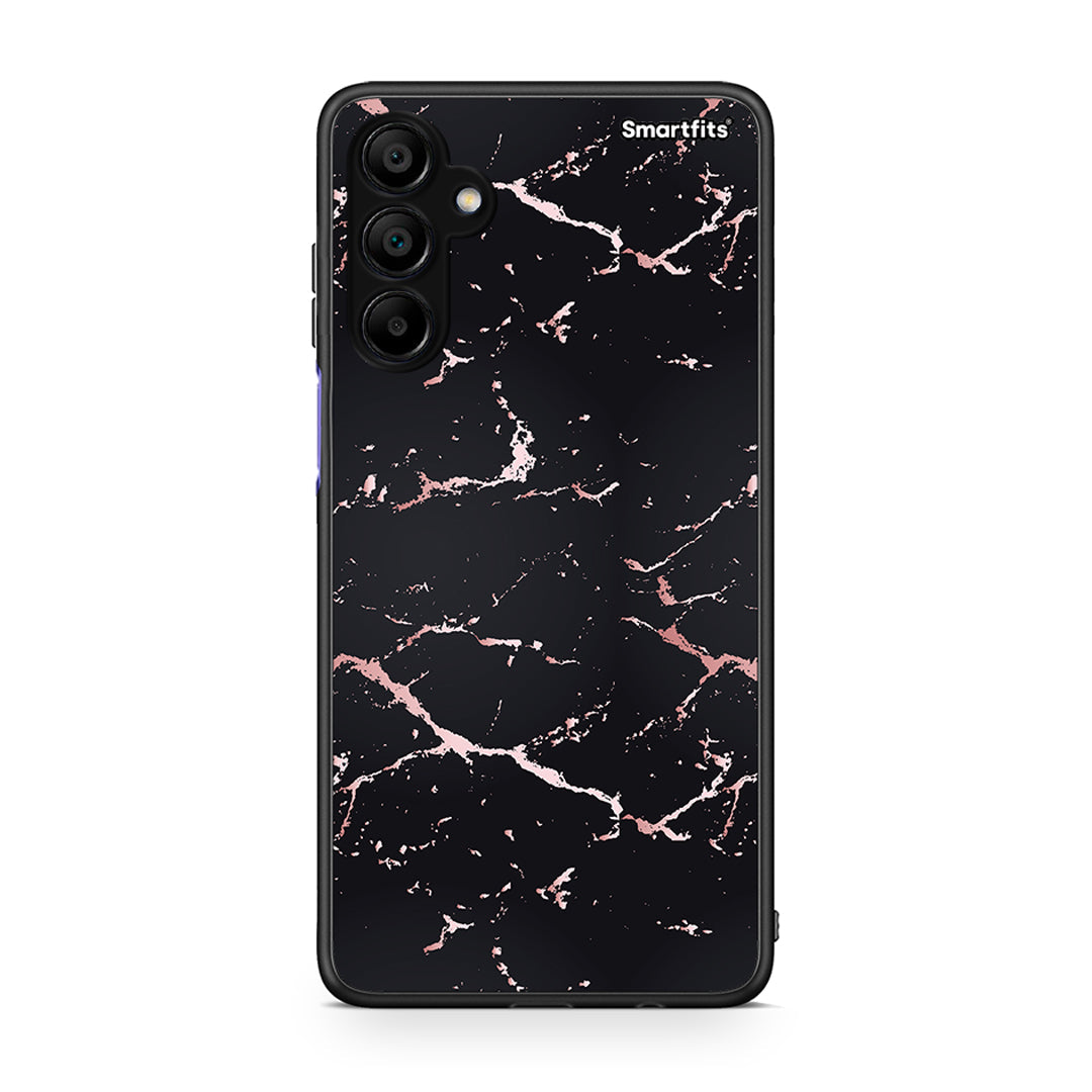 4 - Samsung A15 5G Black Rosegold Marble case, cover, bumper