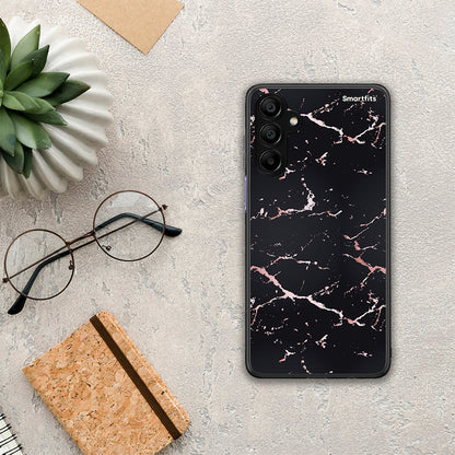 Marble Black Rosegold - Samsung A15 5G θήκη