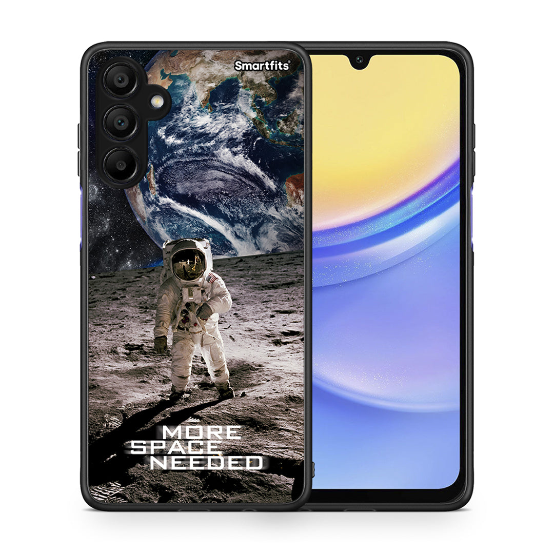 Θήκη Samsung A15 5G More Space από τη Smartfits με σχέδιο στο πίσω μέρος και μαύρο περίβλημα | Samsung A15 5G More Space case with colorful back and black bezels
