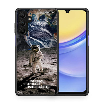 Θήκη Samsung A15 5G More Space από τη Smartfits με σχέδιο στο πίσω μέρος και μαύρο περίβλημα | Samsung A15 5G More Space case with colorful back and black bezels