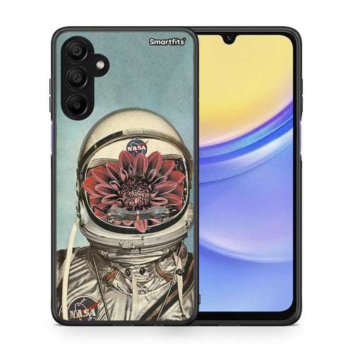 Θήκη Samsung A15 5G Nasa Bloom από τη Smartfits με σχέδιο στο πίσω μέρος και μαύρο περίβλημα | Samsung A15 5G Nasa Bloom case with colorful back and black bezels