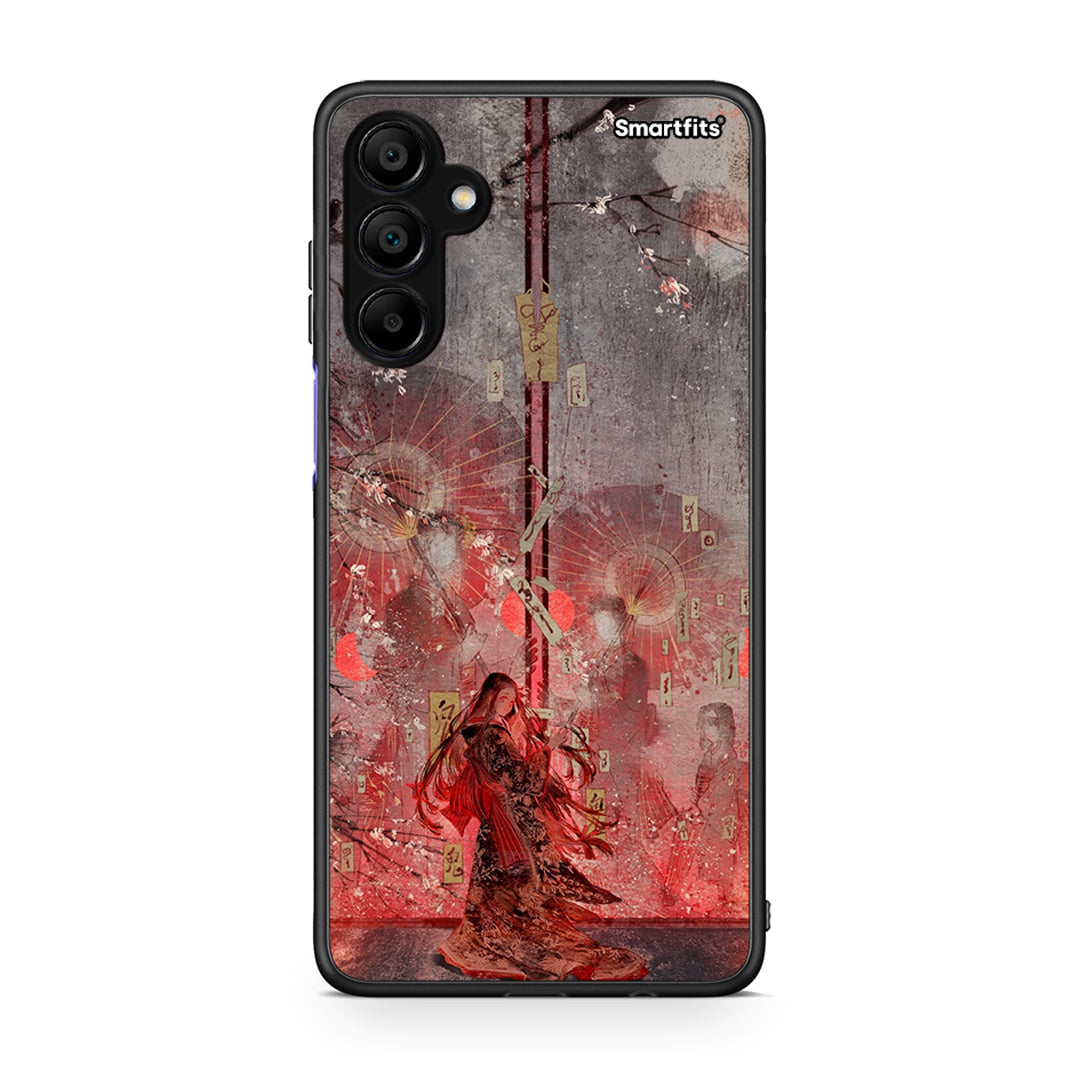 Samsung A15 5G Nezuko Kamado θήκη από τη Smartfits με σχέδιο στο πίσω μέρος και μαύρο περίβλημα | Smartphone case with colorful back and black bezels by Smartfits