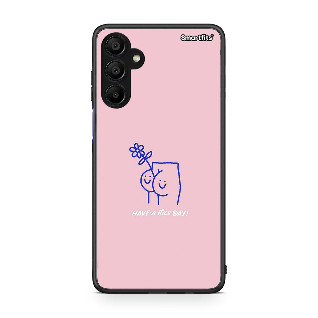 Samsung A15 5G Nice Day θήκη από τη Smartfits με σχέδιο στο πίσω μέρος και μαύρο περίβλημα | Smartphone case with colorful back and black bezels by Smartfits