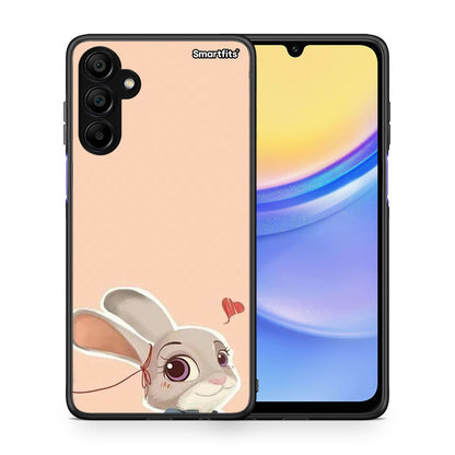 Θήκη Samsung A15 5G Nick Wilde And Judy Hopps Love 2 από τη Smartfits με σχέδιο στο πίσω μέρος και μαύρο περίβλημα | Samsung A15 5G Nick Wilde And Judy Hopps Love 2 case with colorful back and black bezels