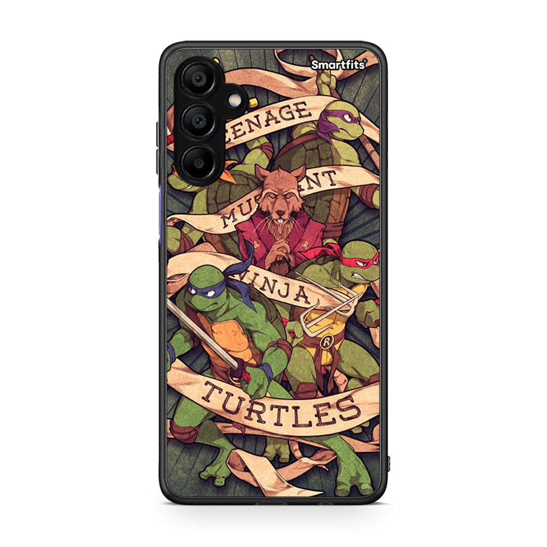 Samsung A15 5G Ninja Turtles θήκη από τη Smartfits με σχέδιο στο πίσω μέρος και μαύρο περίβλημα | Smartphone case with colorful back and black bezels by Smartfits