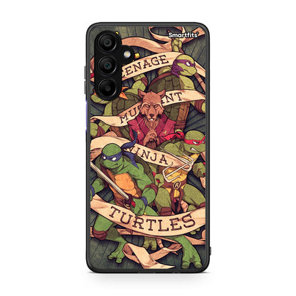 Samsung A15 5G Ninja Turtles θήκη από τη Smartfits με σχέδιο στο πίσω μέρος και μαύρο περίβλημα | Smartphone case with colorful back and black bezels by Smartfits