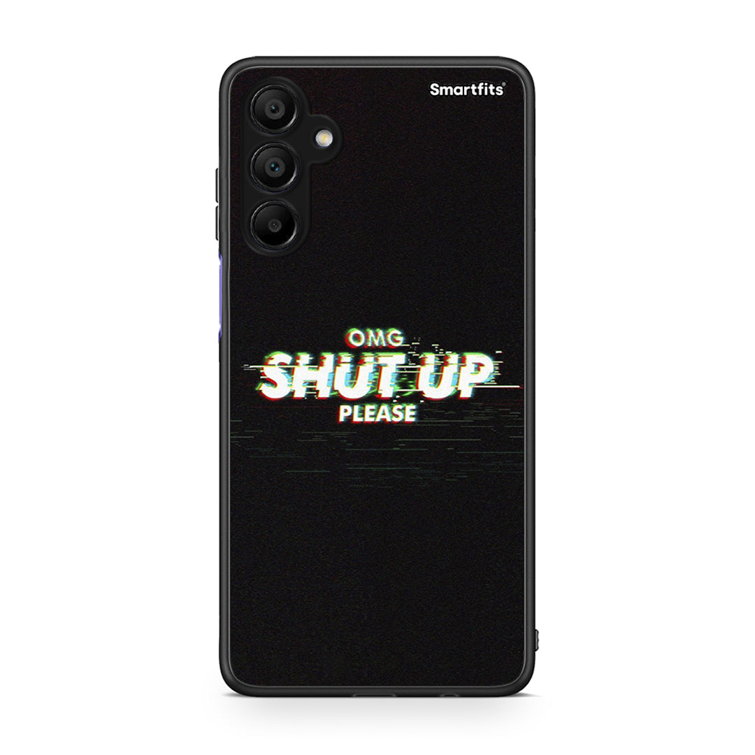 Samsung A15 5G OMG ShutUp θήκη από τη Smartfits με σχέδιο στο πίσω μέρος και μαύρο περίβλημα | Smartphone case with colorful back and black bezels by Smartfits
