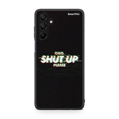 Samsung A15 5G OMG ShutUp θήκη από τη Smartfits με σχέδιο στο πίσω μέρος και μαύρο περίβλημα | Smartphone case with colorful back and black bezels by Smartfits
