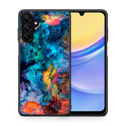 Θήκη Samsung A15 5G Crayola Paint από τη Smartfits με σχέδιο στο πίσω μέρος και μαύρο περίβλημα | Samsung A15 5G Crayola Paint case with colorful back and black bezels