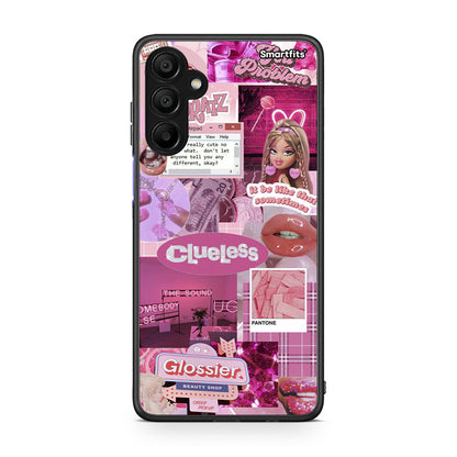 Samsung A15 5G Pink Love Θήκη Αγίου Βαλεντίνου από τη Smartfits με σχέδιο στο πίσω μέρος και μαύρο περίβλημα | Smartphone case with colorful back and black bezels by Smartfits