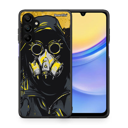 Θήκη Samsung A15 5G Mask PopArt από τη Smartfits με σχέδιο στο πίσω μέρος και μαύρο περίβλημα | Samsung A15 5G Mask PopArt case with colorful back and black bezels