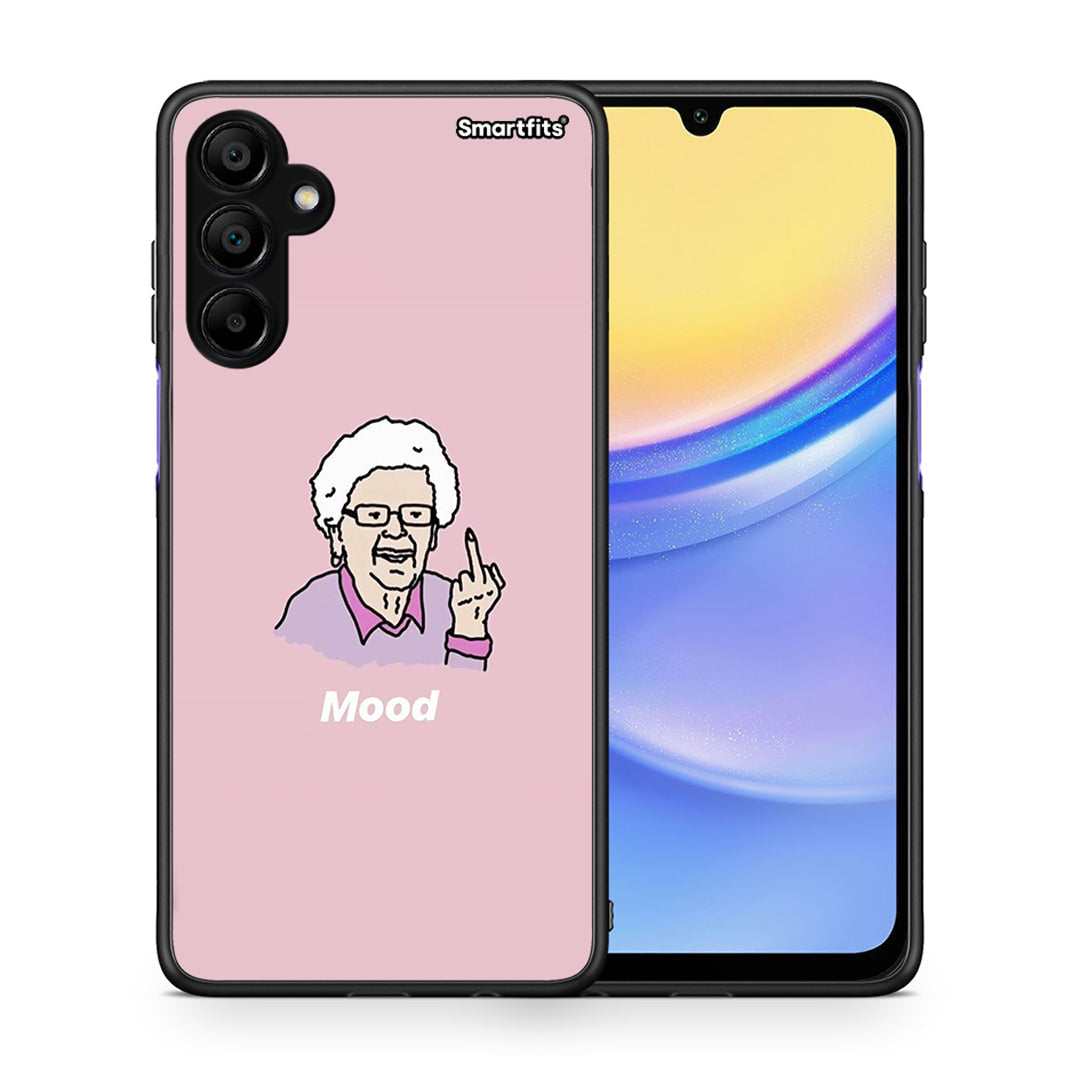 Θήκη Samsung A15 5G Mood PopArt από τη Smartfits με σχέδιο στο πίσω μέρος και μαύρο περίβλημα | Samsung A15 5G Mood PopArt case with colorful back and black bezels