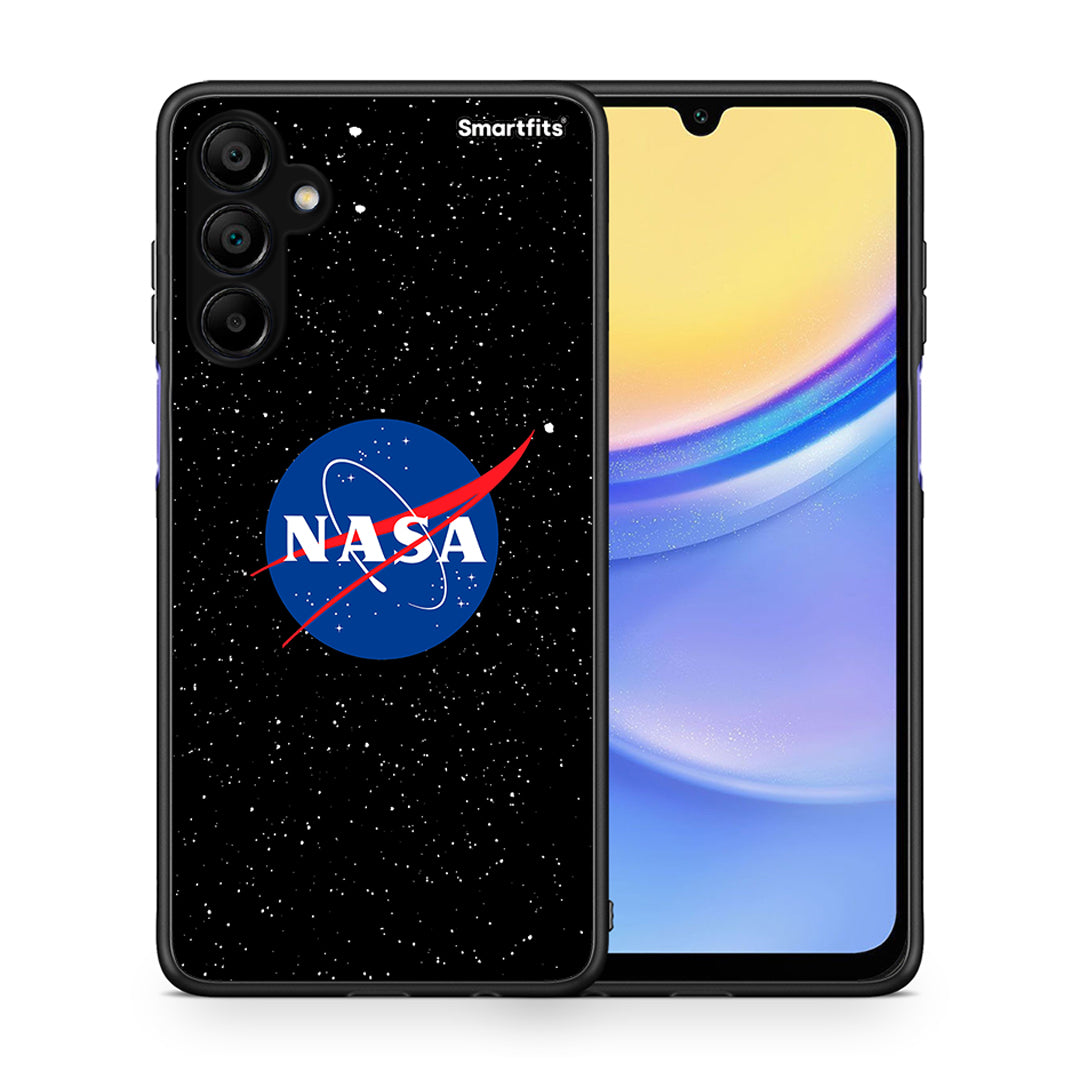 Θήκη Samsung A15 5G NASA PopArt από τη Smartfits με σχέδιο στο πίσω μέρος και μαύρο περίβλημα | Samsung A15 5G NASA PopArt case with colorful back and black bezels