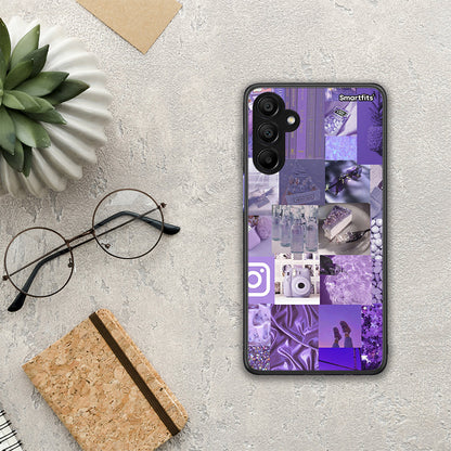 Purple Aesthetic Collage - Samsung A15 5G θήκη