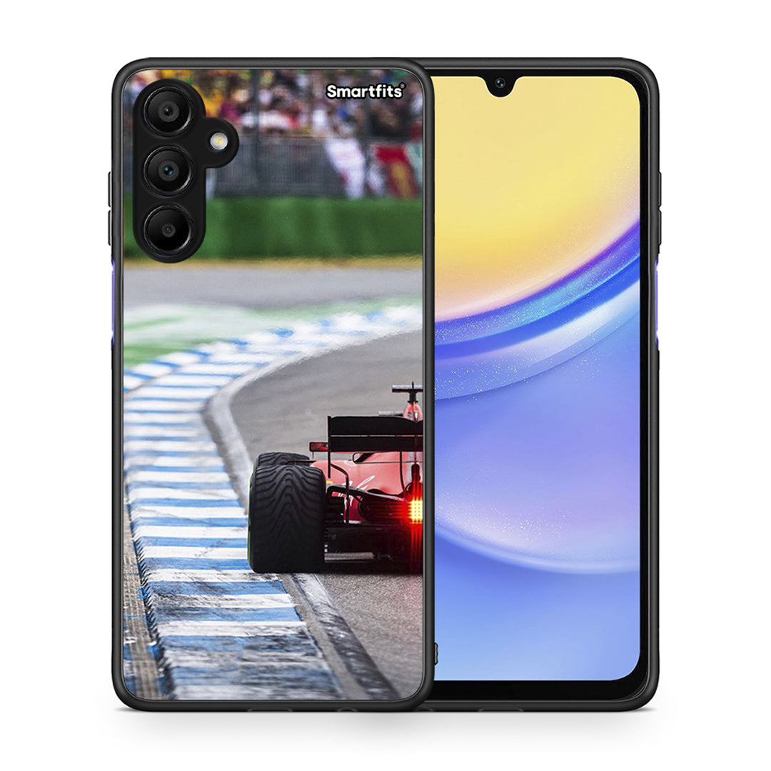 Θήκη Samsung A15 5G Racing Vibes από τη Smartfits με σχέδιο στο πίσω μέρος και μαύρο περίβλημα | Samsung A15 5G Racing Vibes case with colorful back and black bezels