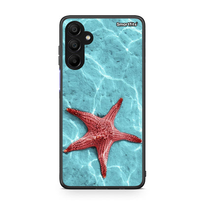 Samsung A15 5G Red Starfish Θήκη από τη Smartfits με σχέδιο στο πίσω μέρος και μαύρο περίβλημα | Smartphone case with colorful back and black bezels by Smartfits