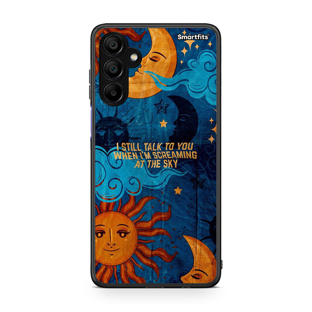 Samsung A15 5G Screaming Sky θήκη από τη Smartfits με σχέδιο στο πίσω μέρος και μαύρο περίβλημα | Smartphone case with colorful back and black bezels by Smartfits