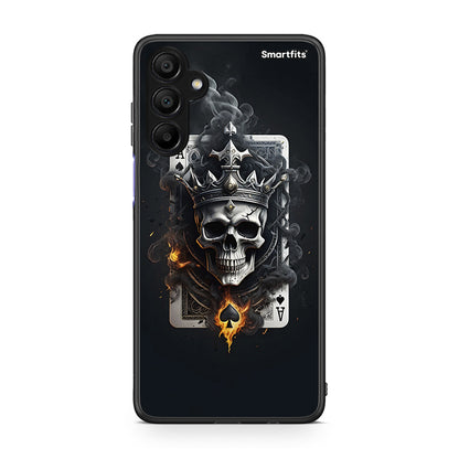 Samsung A15 5G Skull King Ace θήκη από τη Smartfits με σχέδιο στο πίσω μέρος και μαύρο περίβλημα | Smartphone case with colorful back and black bezels by Smartfits