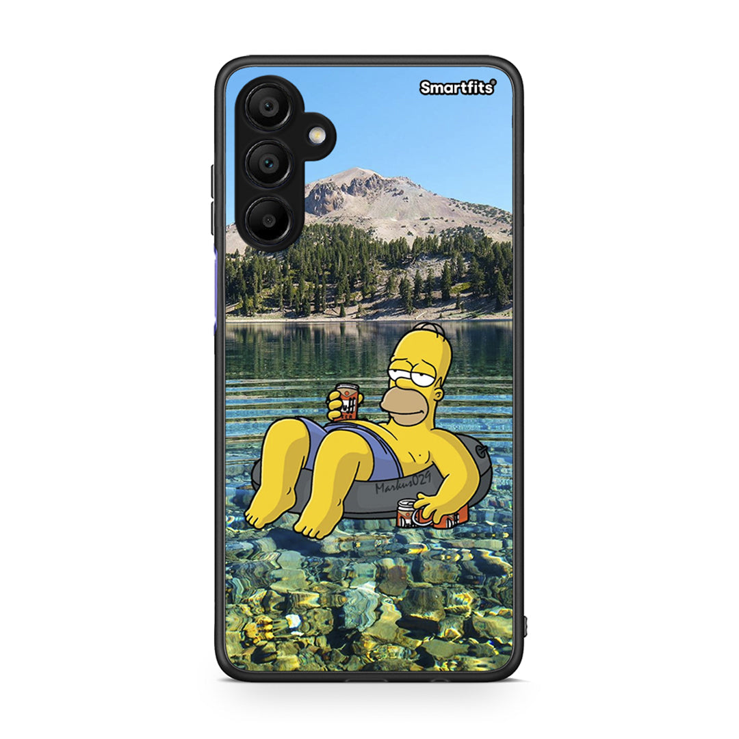 Samsung A15 5G Summer Happiness Θήκη από τη Smartfits με σχέδιο στο πίσω μέρος και μαύρο περίβλημα | Smartphone case with colorful back and black bezels by Smartfits