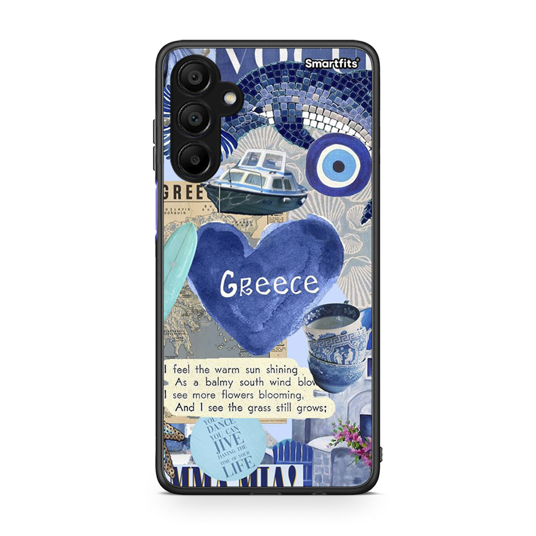 Samsung A15 5G Summer In Greece Θήκη από τη Smartfits με σχέδιο στο πίσω μέρος και μαύρο περίβλημα | Smartphone case with colorful back and black bezels by Smartfits