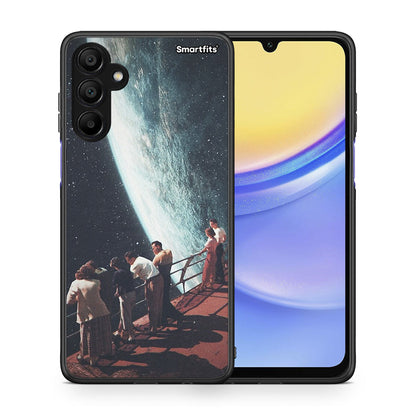 Θήκη Samsung A15 5G Surreal View από τη Smartfits με σχέδιο στο πίσω μέρος και μαύρο περίβλημα | Samsung A15 5G Surreal View case with colorful back and black bezels