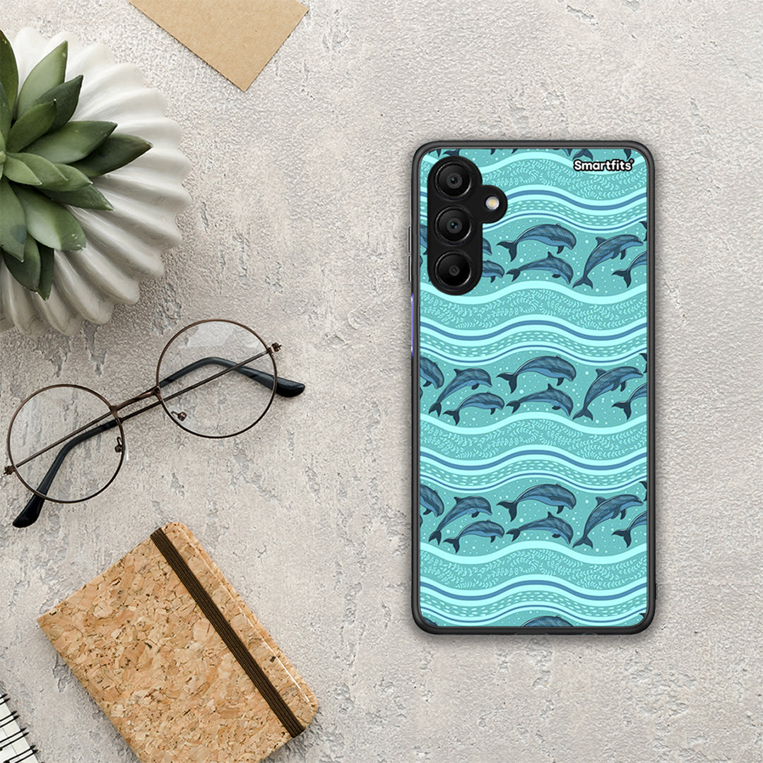 Swimming Dolphins - Samsung A15 5G θήκη