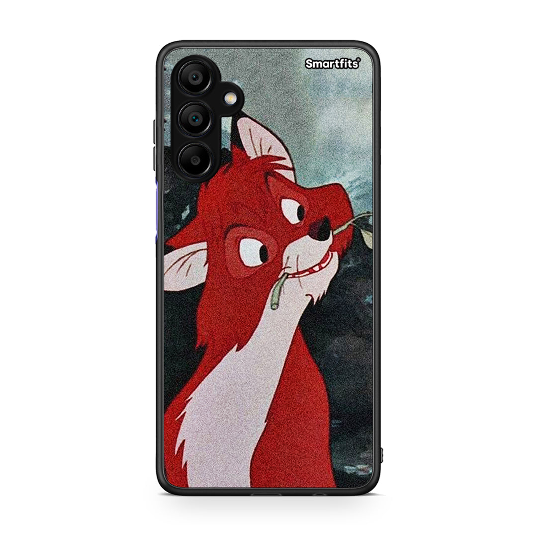 Samsung A15 5G Tod And Vixey Love 1 θήκη από τη Smartfits με σχέδιο στο πίσω μέρος και μαύρο περίβλημα | Smartphone case with colorful back and black bezels by Smartfits