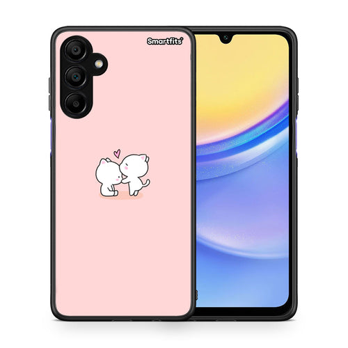 Θήκη Samsung A15 5G Love Valentine από τη Smartfits με σχέδιο στο πίσω μέρος και μαύρο περίβλημα | Samsung A15 5G Love Valentine case with colorful back and black bezels