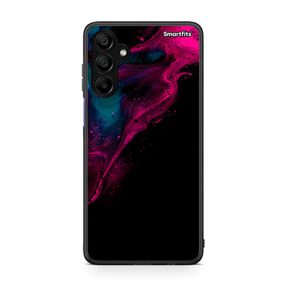 4 - Samsung A15 5G Pink Black Watercolor case, cover, bumper