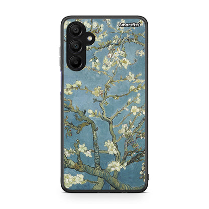 Samsung A15 5G White Blossoms θήκη από τη Smartfits με σχέδιο στο πίσω μέρος και μαύρο περίβλημα | Smartphone case with colorful back and black bezels by Smartfits