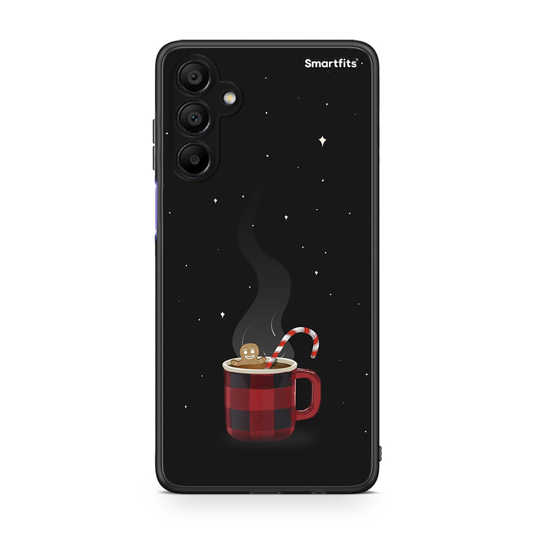 Samsung A15 5G Xmas Bathing θήκη από τη Smartfits με σχέδιο στο πίσω μέρος και μαύρο περίβλημα | Smartphone case with colorful back and black bezels by Smartfits