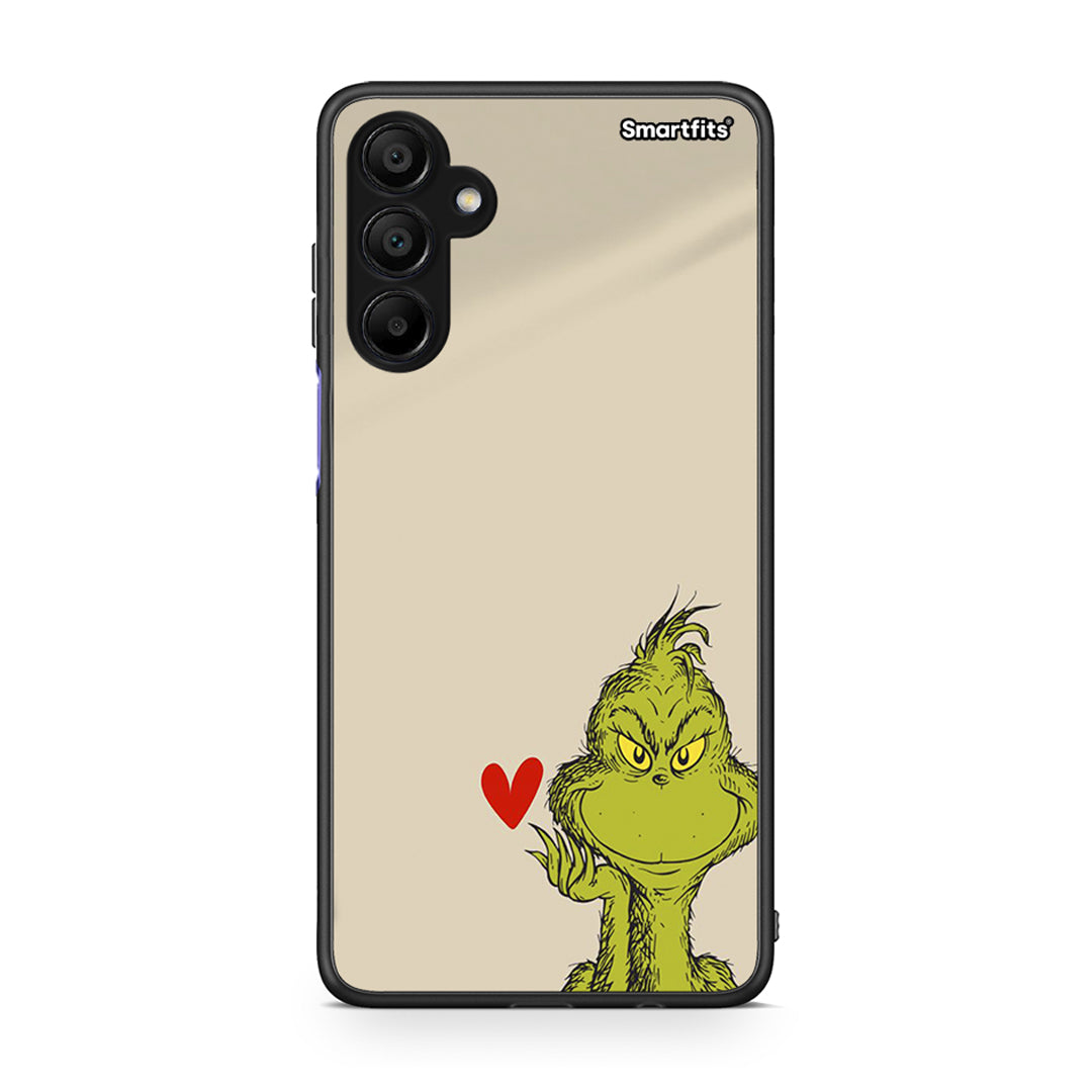 Samsung A15 5G Xmas Grinch θήκη από τη Smartfits με σχέδιο στο πίσω μέρος και μαύρο περίβλημα | Smartphone case with colorful back and black bezels by Smartfits