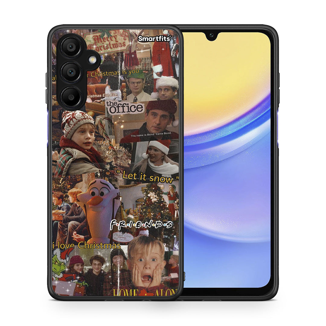 Θήκη Samsung A15 5G Xmas Wishes από τη Smartfits με σχέδιο στο πίσω μέρος και μαύρο περίβλημα | Samsung A15 5G Xmas Wishes case with colorful back and black bezels