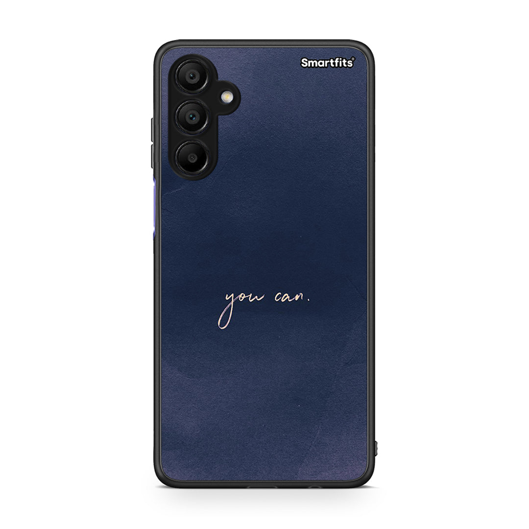 Samsung A15 5G You Can θήκη από τη Smartfits με σχέδιο στο πίσω μέρος και μαύρο περίβλημα | Smartphone case with colorful back and black bezels by Smartfits